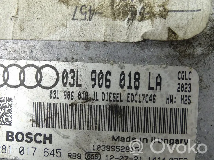 Audi A6 C7 Unité de commande, module ECU de moteur 03L906018LA