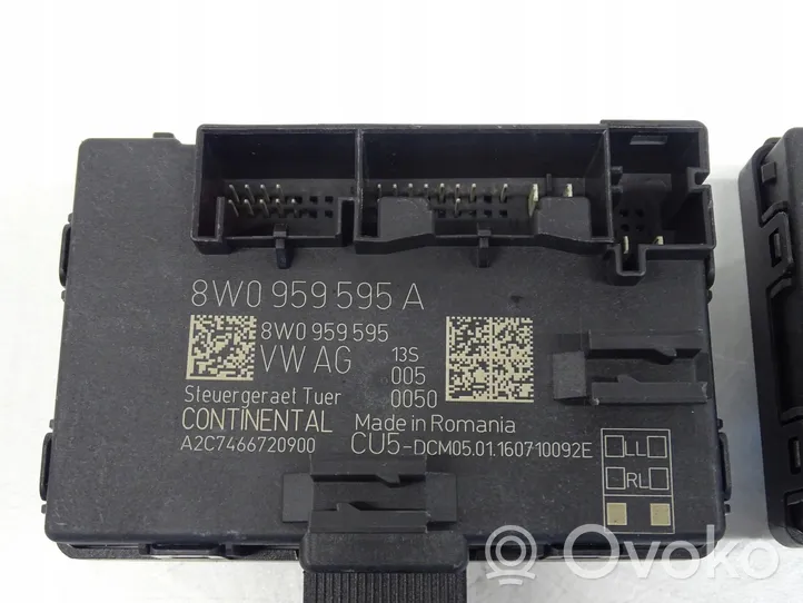 Audi A4 S4 B9 8W Oven ohjainlaite/moduuli 8W0959595A