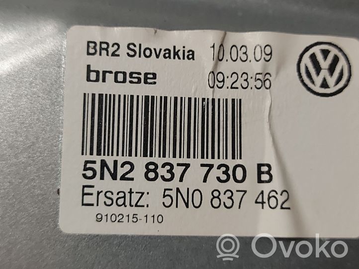 Volkswagen Tiguan Mechanizm podnoszenia szyby przedniej bez silnika 5N0837756