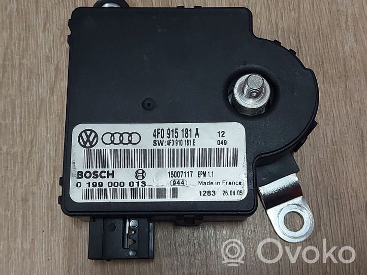 Audi A6 S6 C6 4F Unité de contrôle à bord d'alimentation 4F0915181A