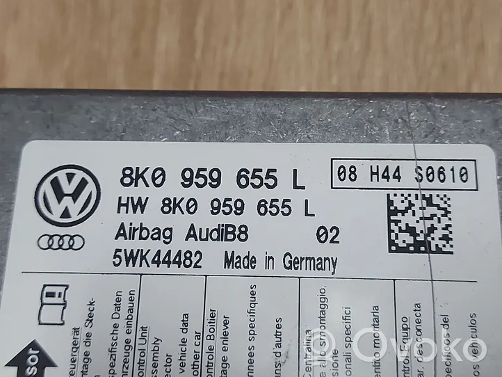 Audi A4 S4 B8 8K Module de contrôle airbag 8K0959655L