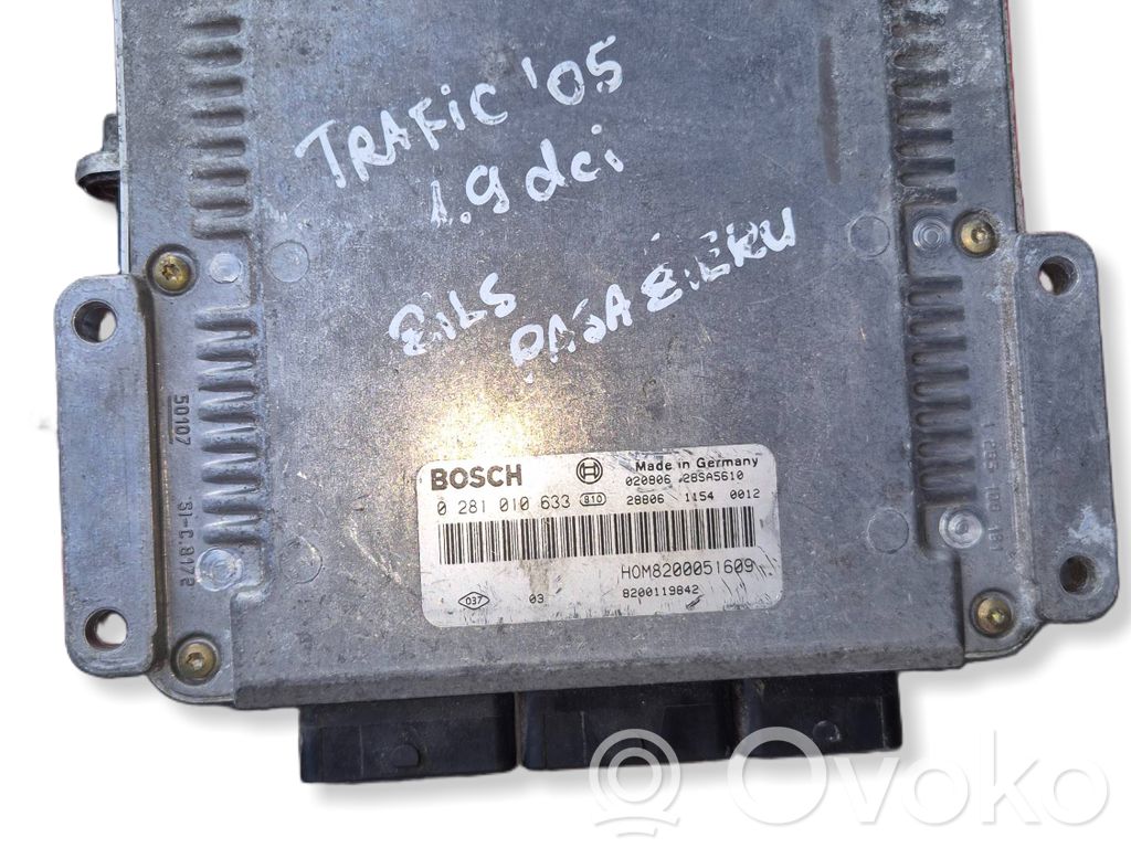 Opel Vivaro Engine control unit/module 