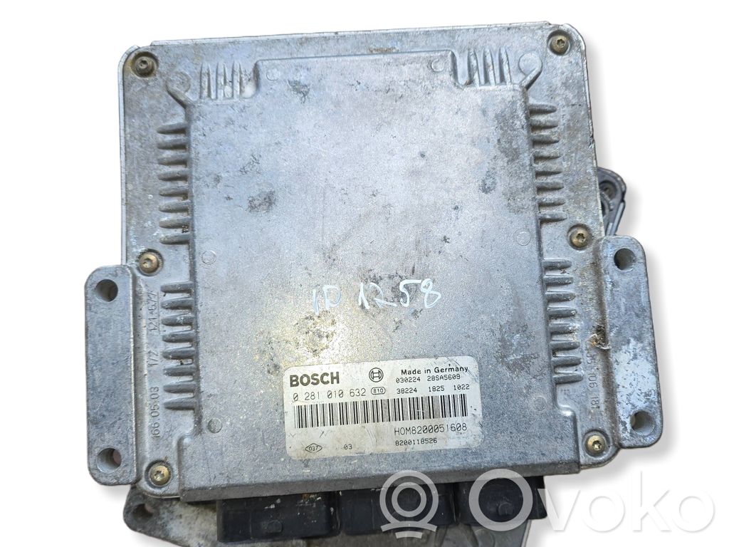 Sterownik / Moduł ECU   0281010632,8200118526,H0M8200051608
