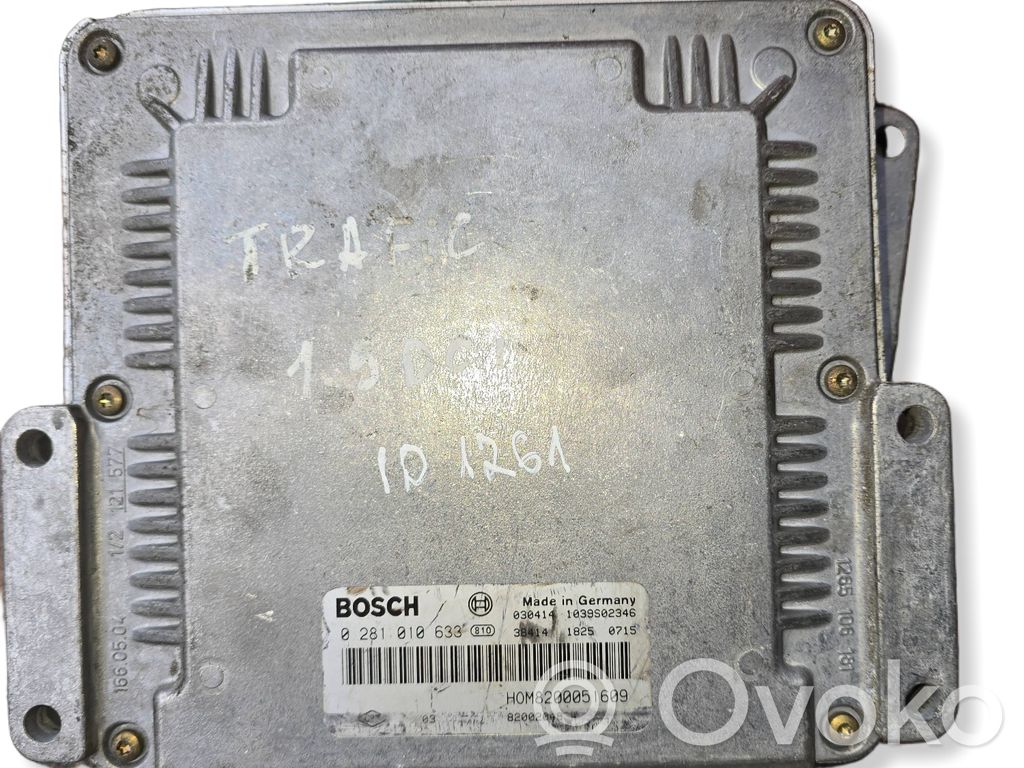 Engine control unit/module   0281010633,1039S02346,H0M8200051609,8200204854