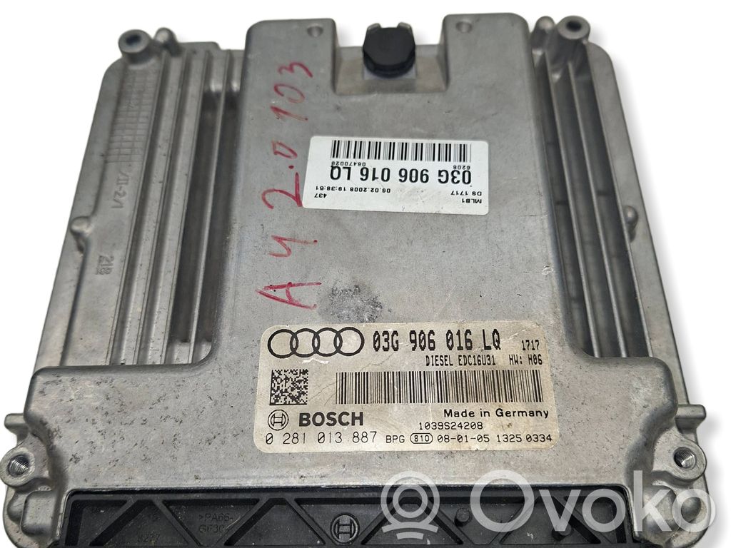 Audi A4 S4 B7 8E 8H Engine control unit/module 