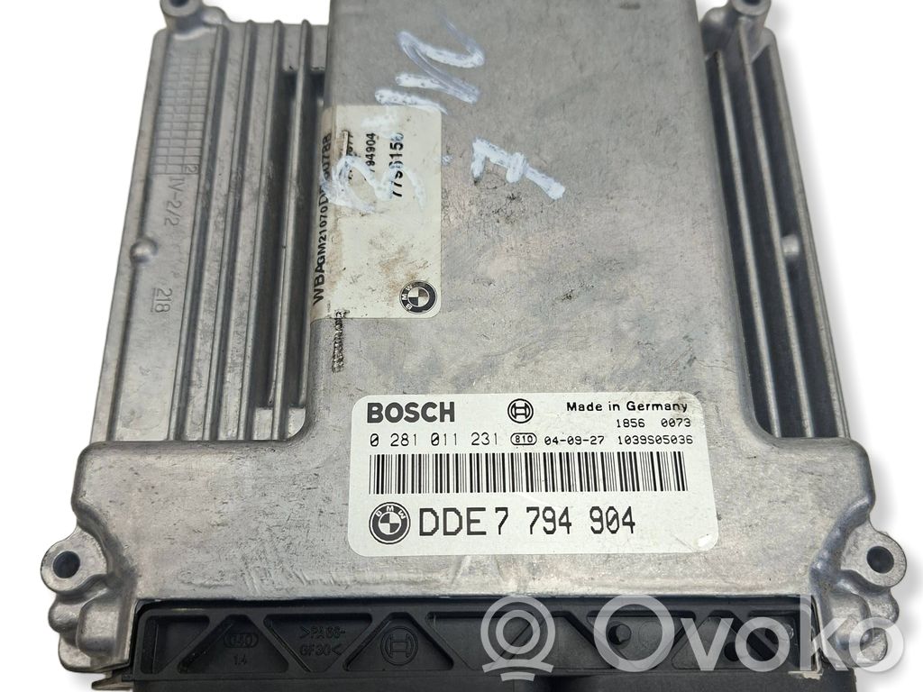 BMW 7 E65 E66 Engine control unit/module 