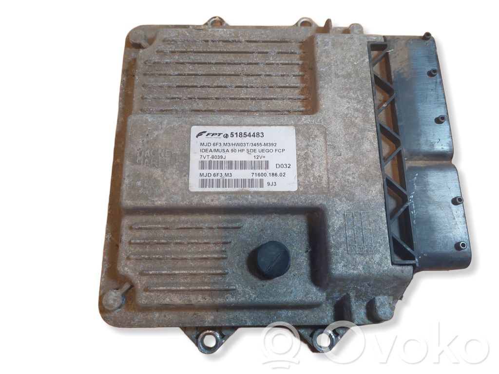 Engine control unit/module ECU   51854483,MJD6F3M3,HW03T