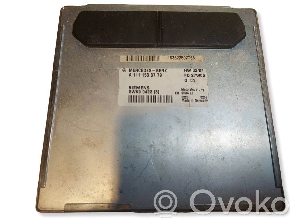 Mercedes-Benz SLK R170 Komputer / Sterownik ECU silnika 