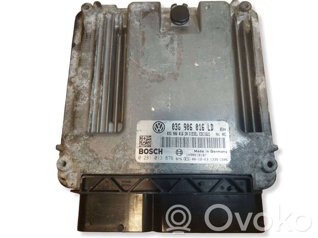 Engine control unit/module ECU   0281013876,03G906016LD,03G906016DR,EDC16U1