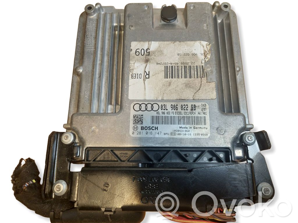 Engine control unit/module ECU   0281016147,03L906022SB,03L906022FG,EDC17CP14