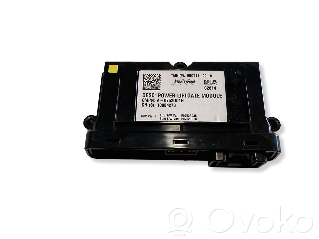 Unité de commande / module de hayon   100751100A