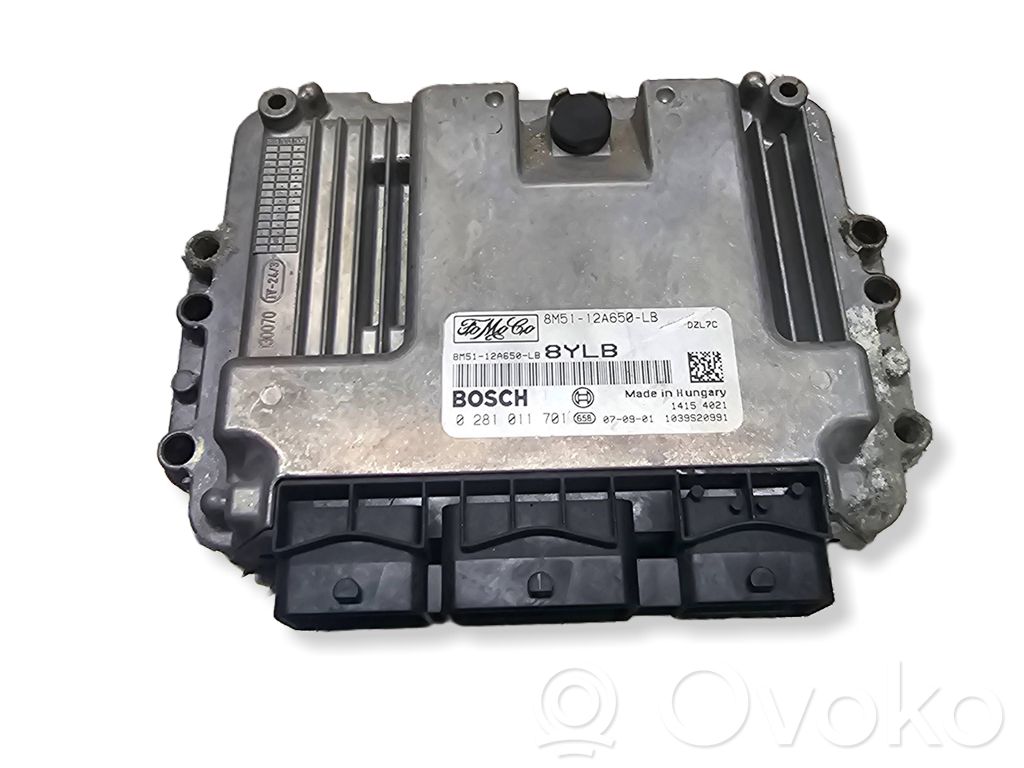 Engine control unit/module   8M5112A650LB,0281011701