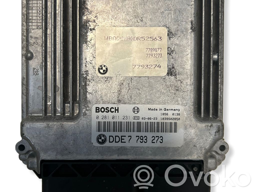 BMW 7 E65 E66 Užvedimo komplektas 