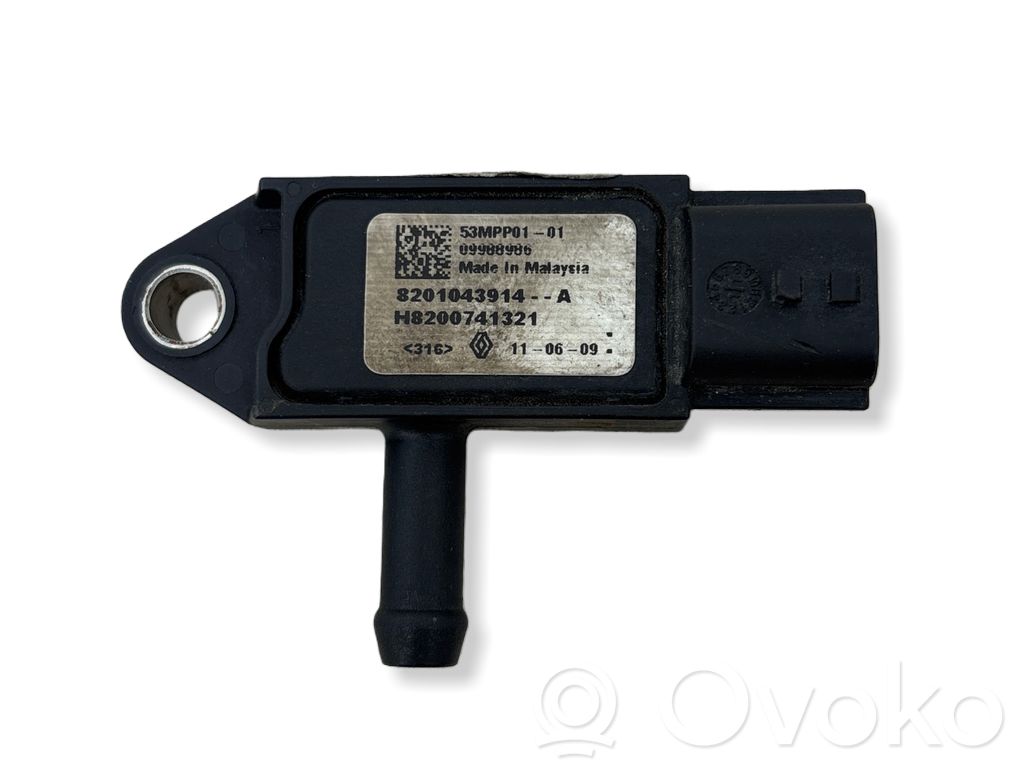 Renault Megane III Exhaust gas pressure sensor 