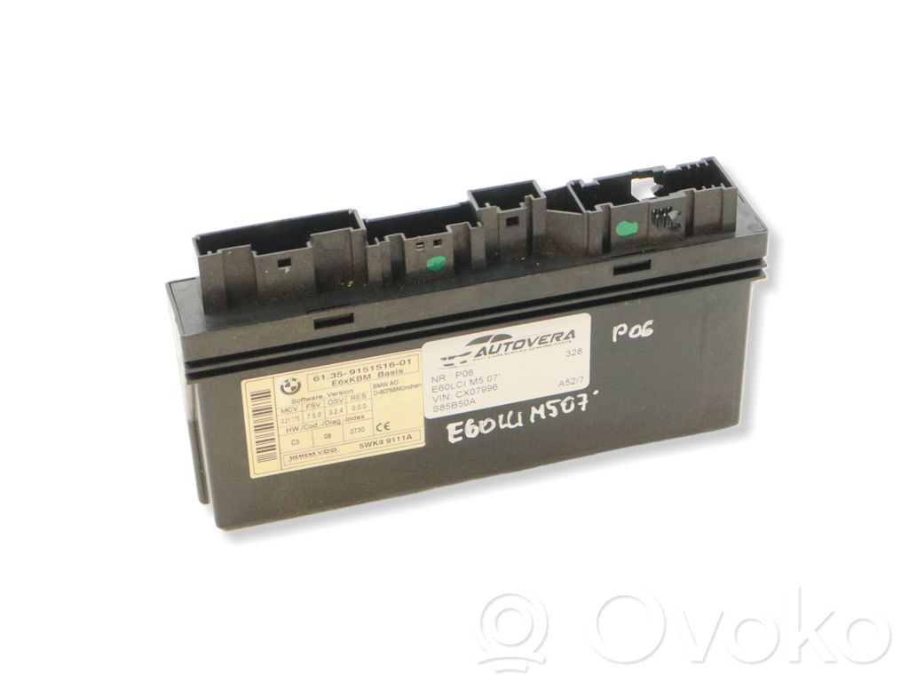 BMW 5 E60 E61 Komforto modulis 