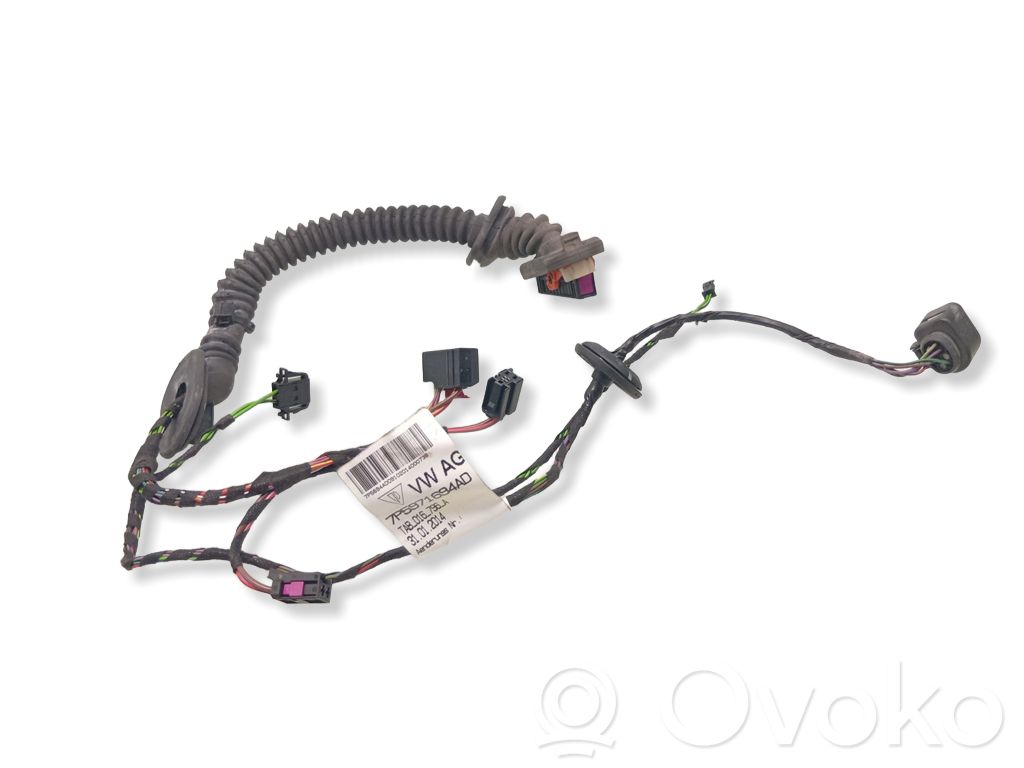 Porsche Cayenne (92A) Cableado de puerta trasera 