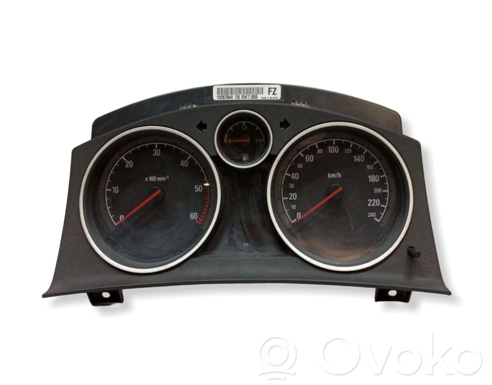 Opel Astra H Geschwindigkeitsmesser Cockpit 