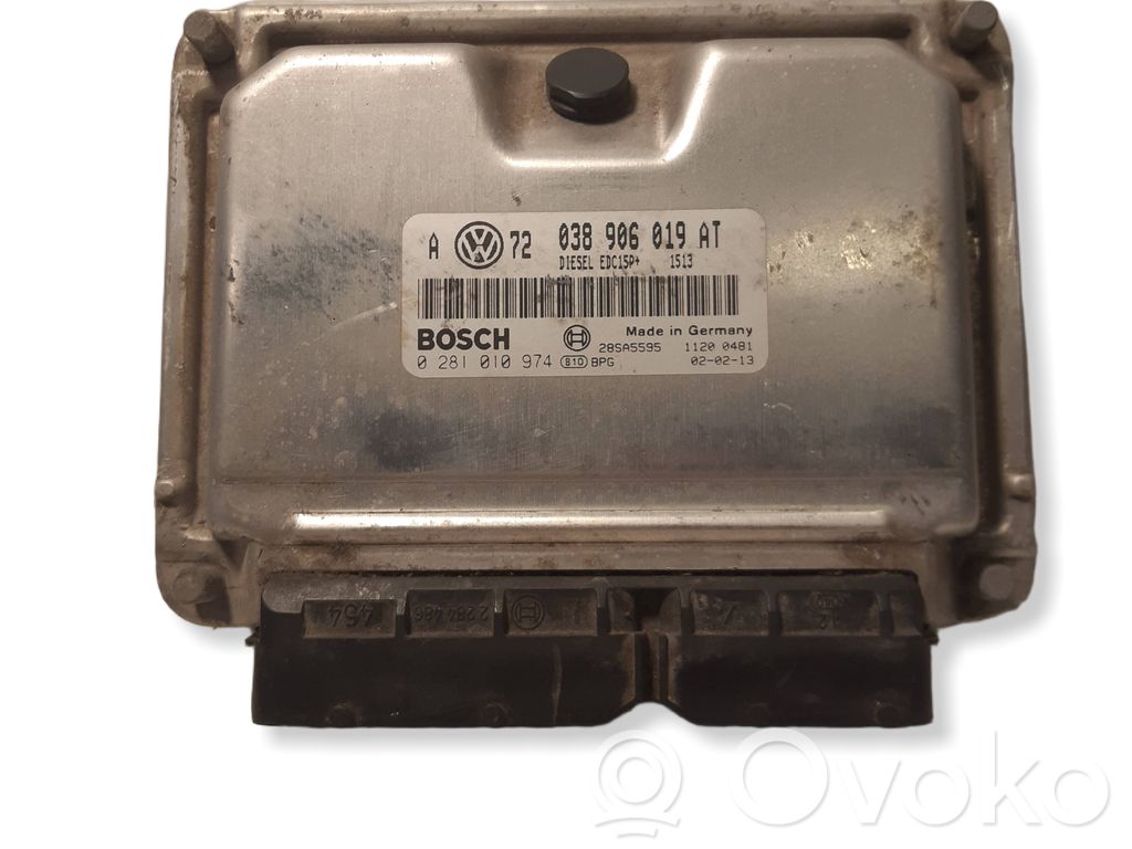 Engine control unit/module   038906019AT,28SA5595,0281010974