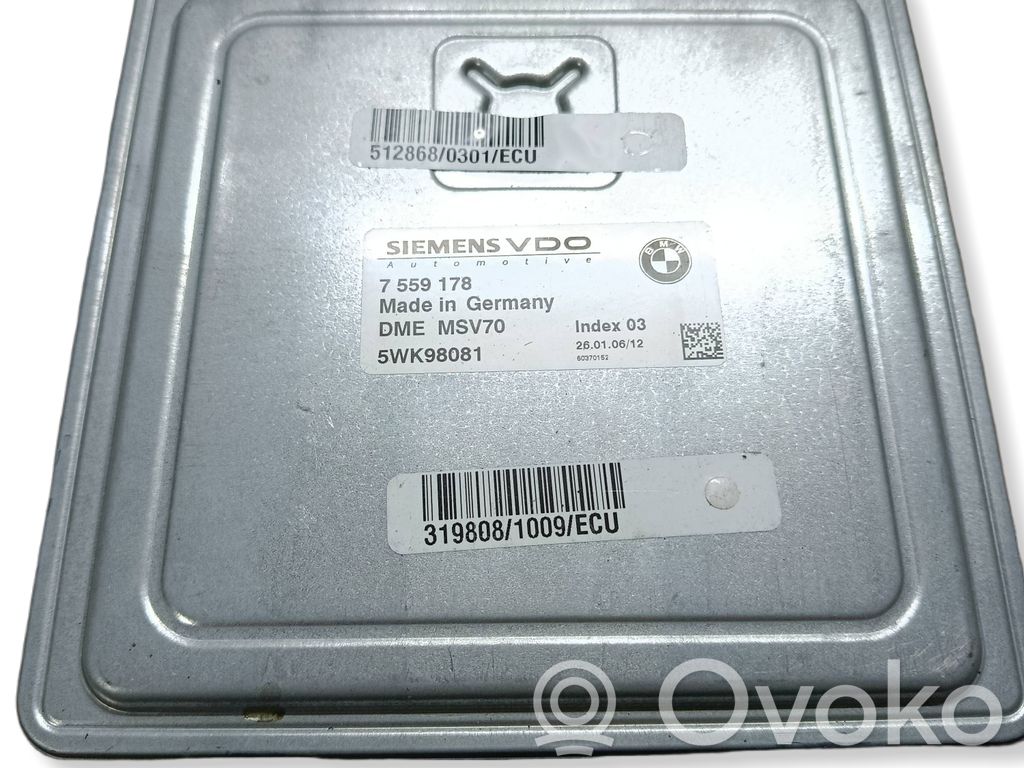 BMW 5 E60 E61 Engine control unit/module 