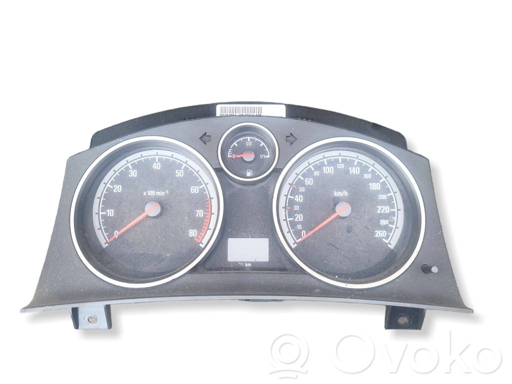 Opel Astra H Geschwindigkeitsmesser Cockpit 