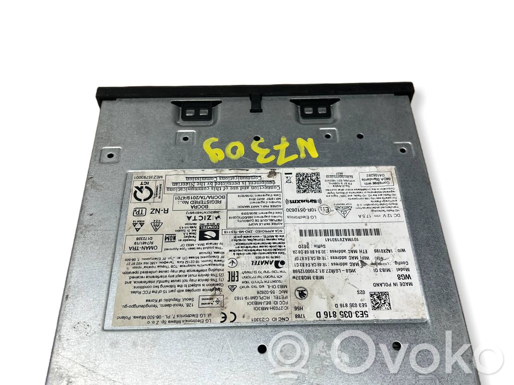 Skoda Octavia Mk4 Navigation unit CD/DVD player 