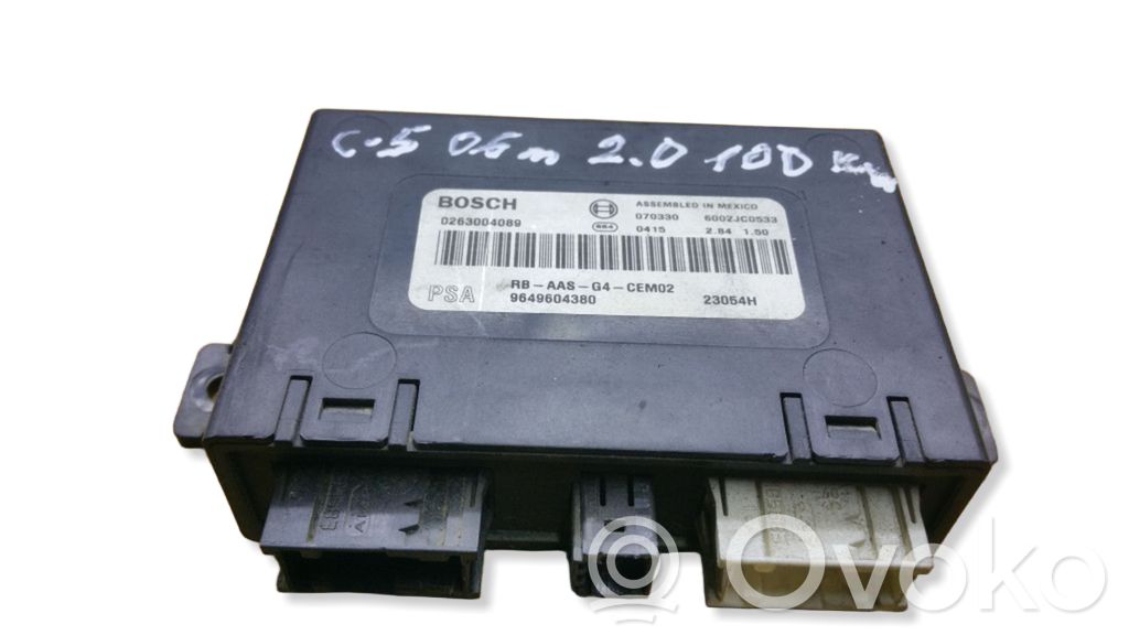 Parking PDC control unit/module   9649604380,0263004089
