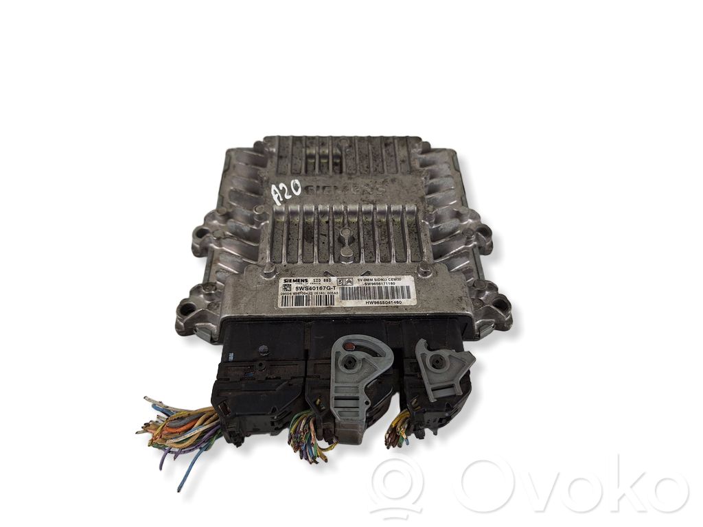 Engine control unit/module   9656171180,9655041480,5WS40167G