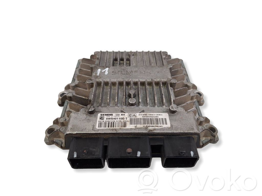Engine control unit/module   9654925480,9648624280,5WS40110E