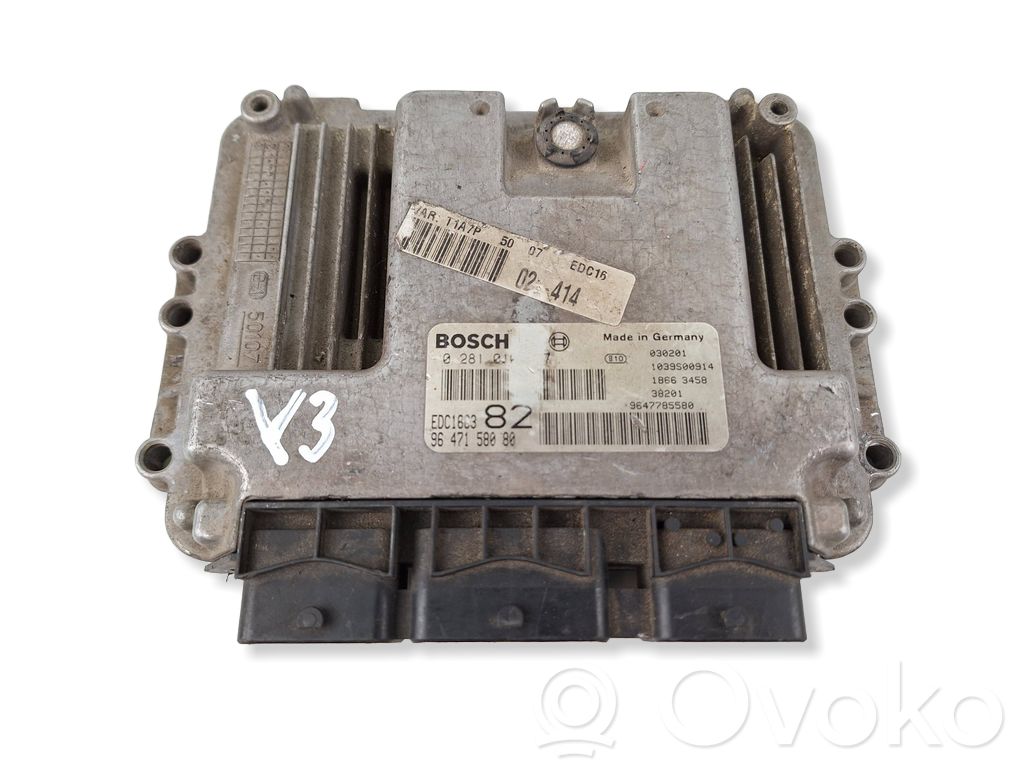 Peugeot 206 Engine control unit/module 