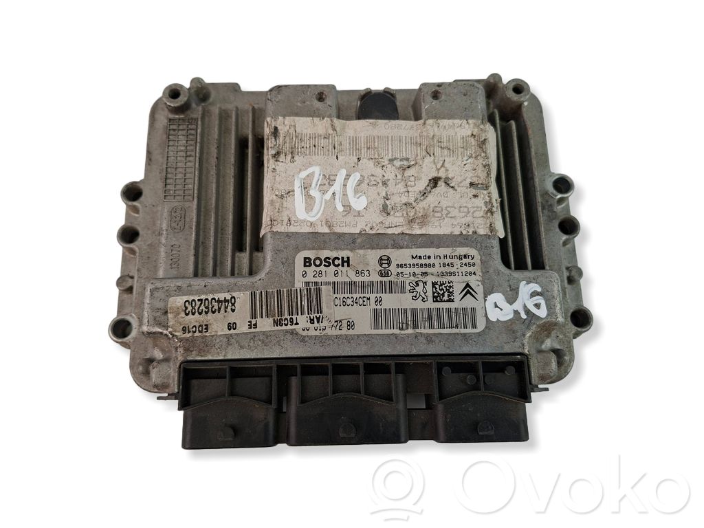 Citroen C4 I Picasso Engine control unit/module 