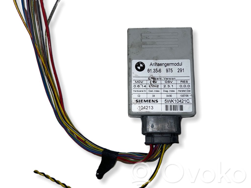 BMW 5 E60 E61 Tow bar trailer control unit/module 