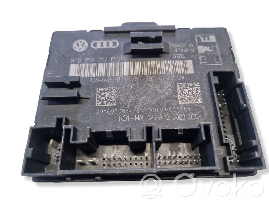 Unité de commande module de porte   8T0959792,1T0959792P