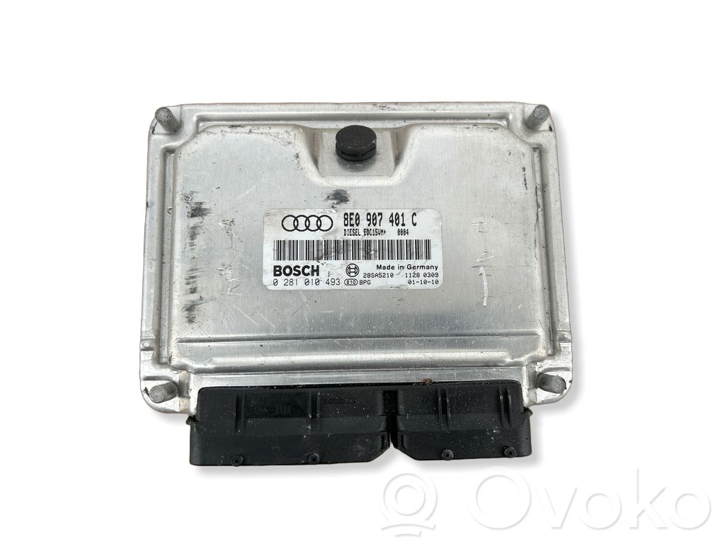 Engine control unit/module   8E0907401C,28SA5210,0281010493