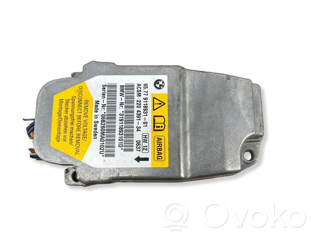 BMW 5 E60 E61 Airbag control unit/module 