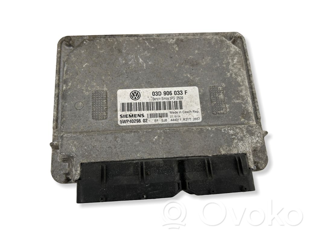 Engine control unit/module   03D906033F,3PG2509,5WP4029802