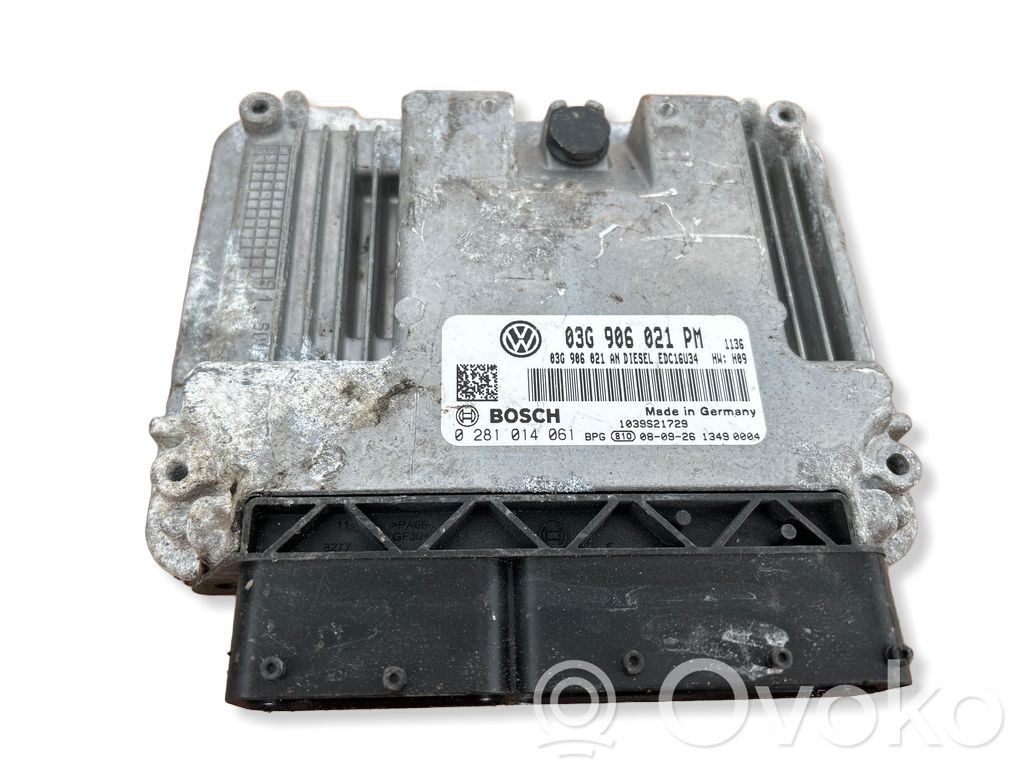 Engine control unit/module   0281014061,03G906021PM,03G906021AN