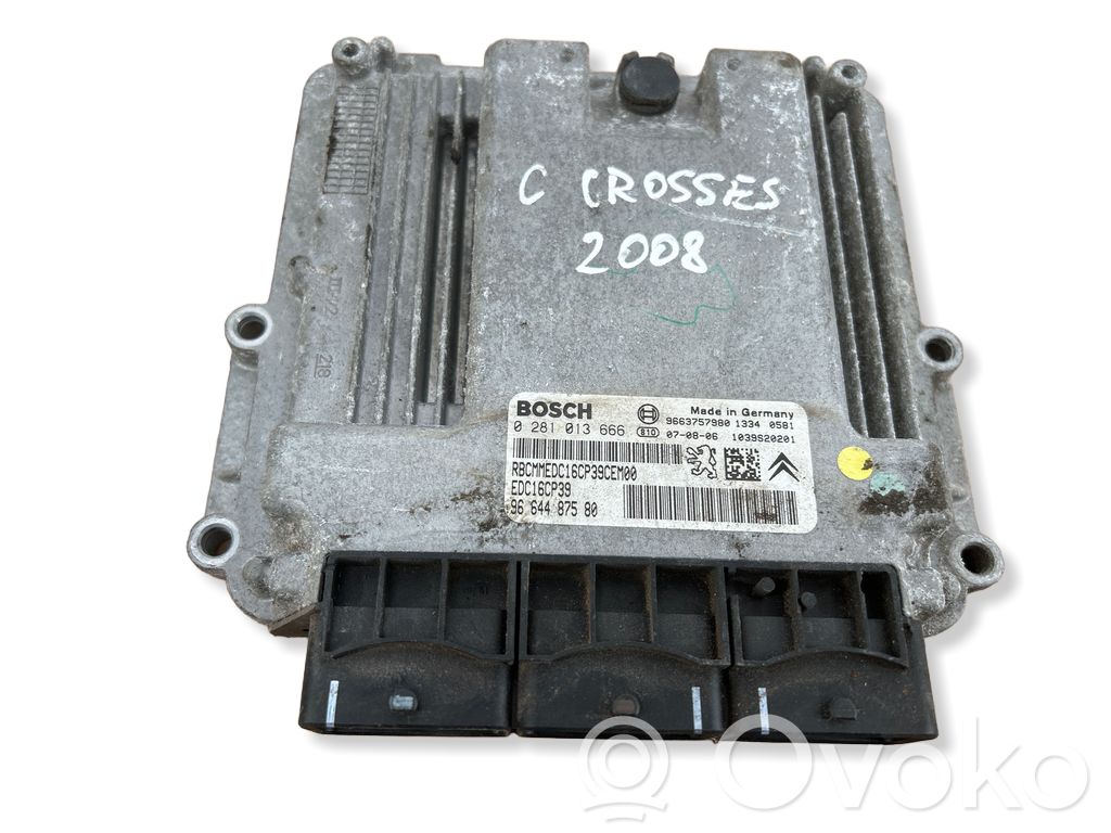 Citroen C-Crosser Engine control unit/module 