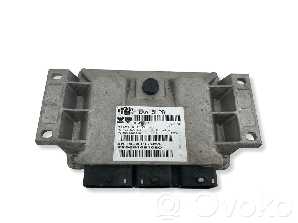 Engine control unit/module   9663805380,16814064,9664981980