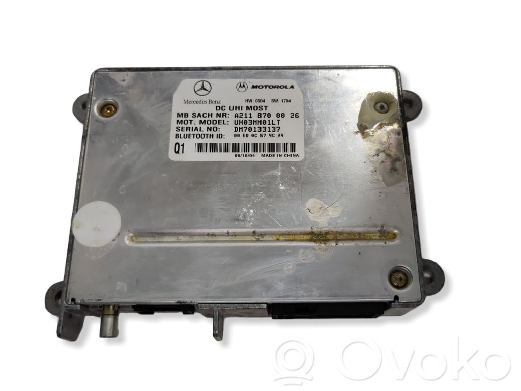 Bluetooth control unit module   A2118700026,2118700026