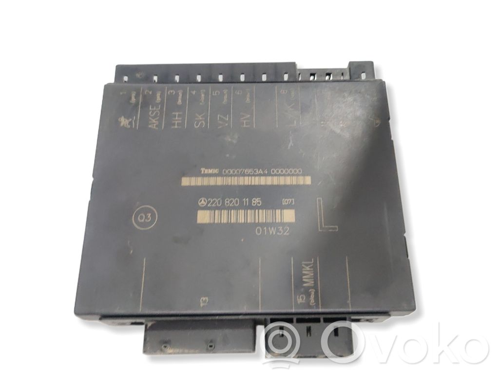 Mercedes-Benz S W220 Module de commande de siège 