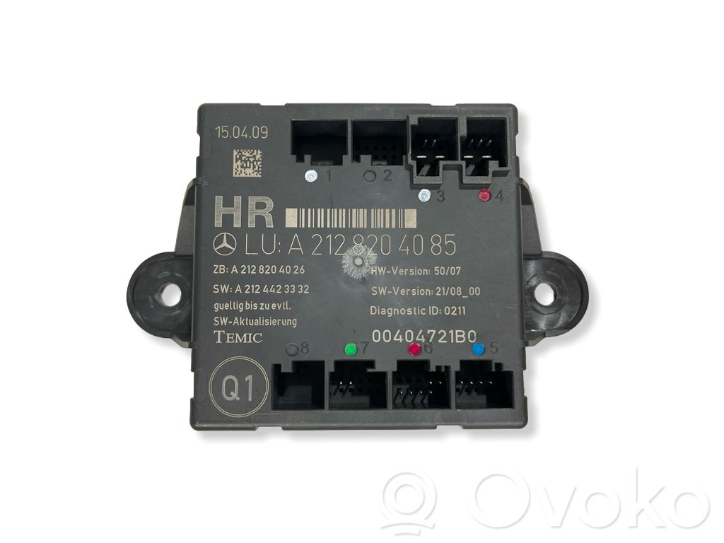 Mercedes-Benz E W212 Door control unit/module 