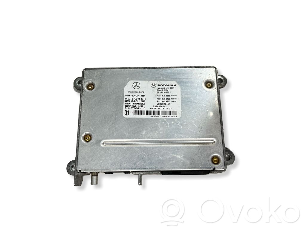 Mercedes-Benz S W221 Unidad de control/módulo de bluetooth 