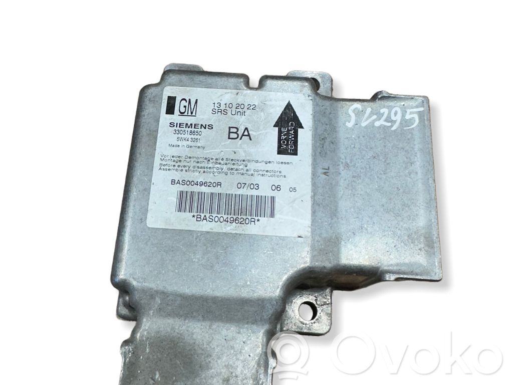 Opel Vectra C Airbag control unit/module 