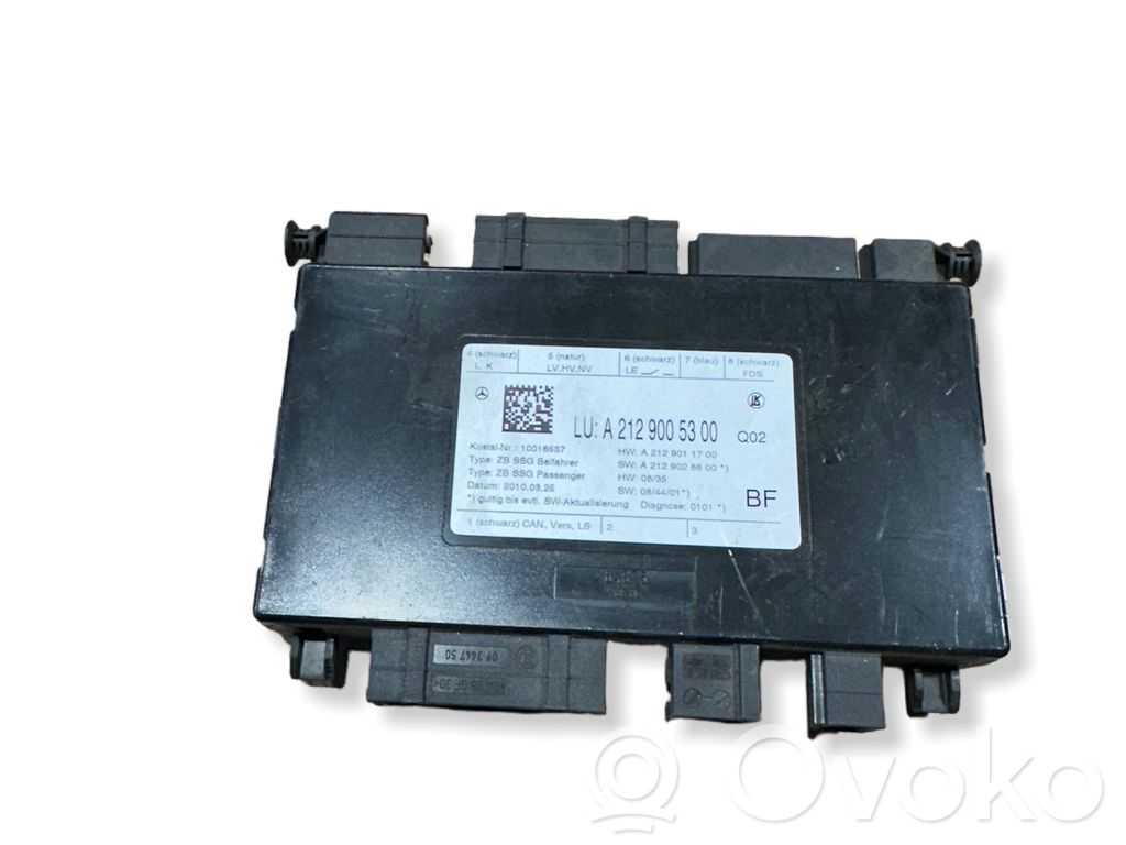 Mercedes-Benz E C207 W207 Module de commande de siège 
