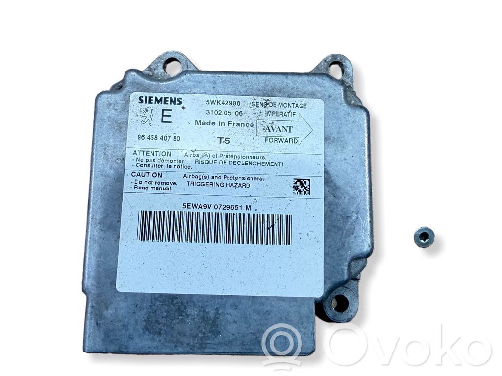 Airbag control unit/module   5WK42908,9645840780
