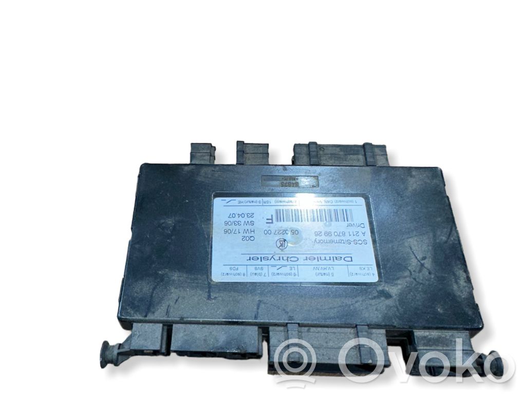 Mercedes-Benz GL X164 Module de commande de siège 