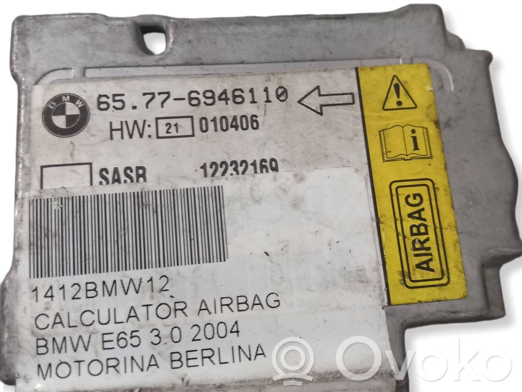 Turvatyynyn ohjainlaite/moduuli   6946110,12232169,E1010406