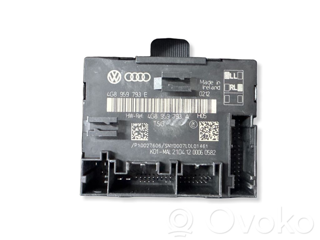 Audi A6 S6 C7 4G Door control unit/module 