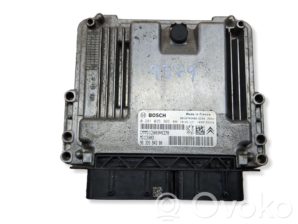 Citroen Berlingo Engine control unit/module 