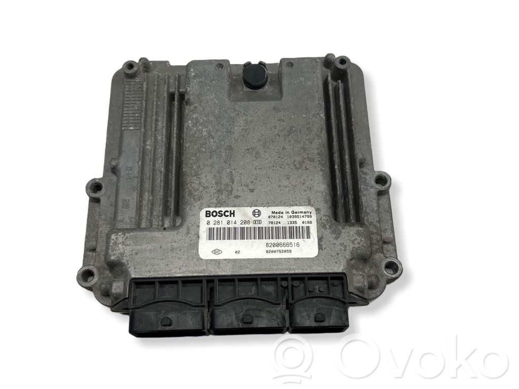 Engine control unit/module   0281014208,8200752059,8200666516